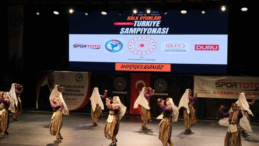 Karaman’da Halk Oyunları Yıldızlar Türkiye Şampiyonası Sona Erdi