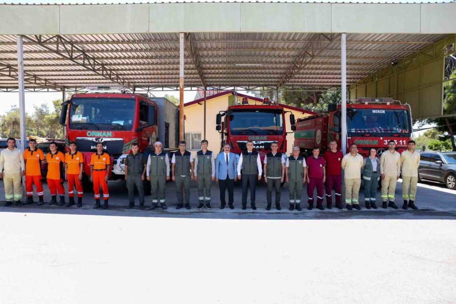 Mersin’de Orman Yangınlarına Karşı 5 Helikopter İle 407 Araçlı Ekip Teyakkuzda