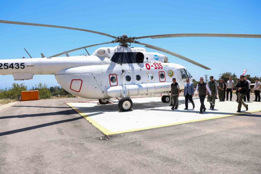 Mersin’de Orman Yangınlarına Karşı 5 Helikopter İle 407 Araçlı Ekip Teyakkuzda