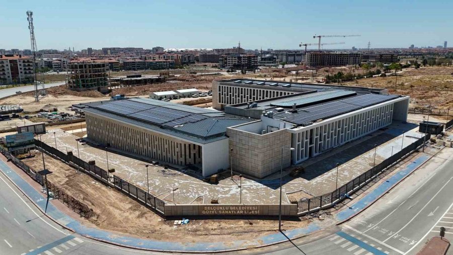 Selçuklu’ya Kazandırılacak Türkiye’nin En Modern Ve Kapsamlı Güzel Sanatlar Lisesi’nde Sona Yaklaşıldı