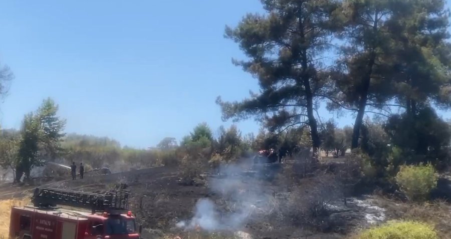 Antalya’da Ormanlık Ve Kırsal Alanda Çıkan Yangın Kontrol Altına Alındı