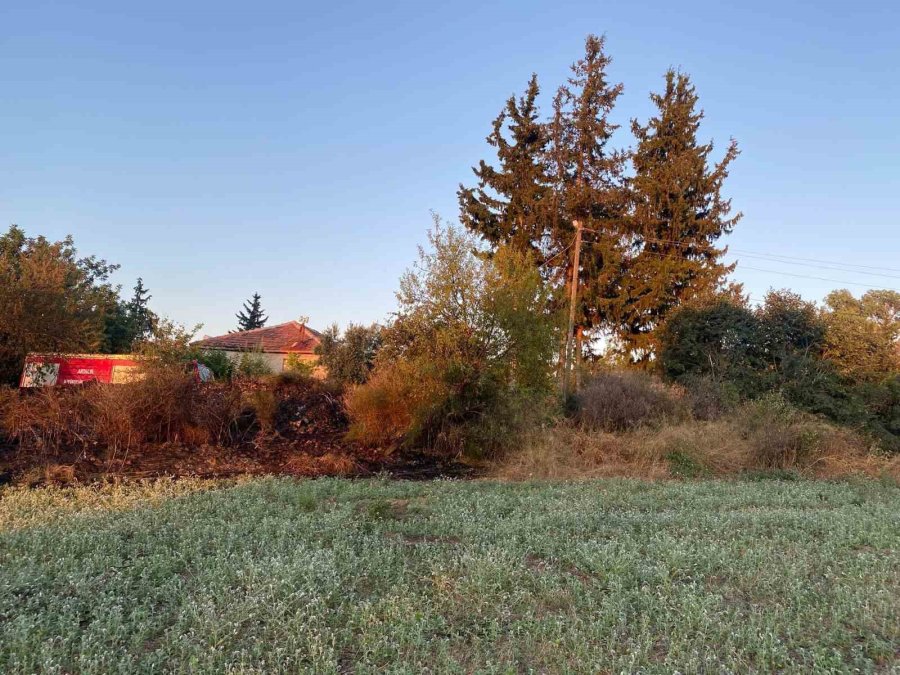 Tarihi Aspendos Su Kemerleri Yakınında Çıkan Yangın Korkuttu
