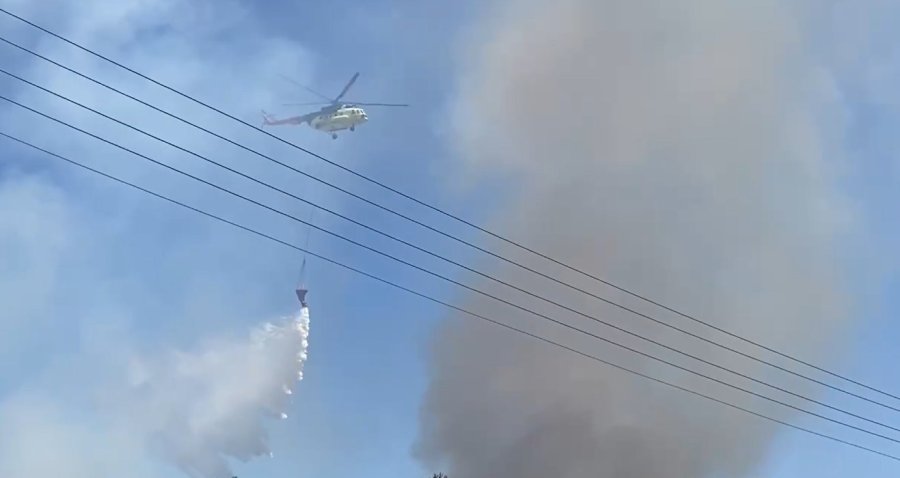 Antalya’da Ormanlık Alanda Yangın