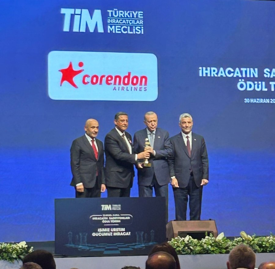 Corendon Airlines Bir Kez Daha İhracat Şampiyonları Arasında