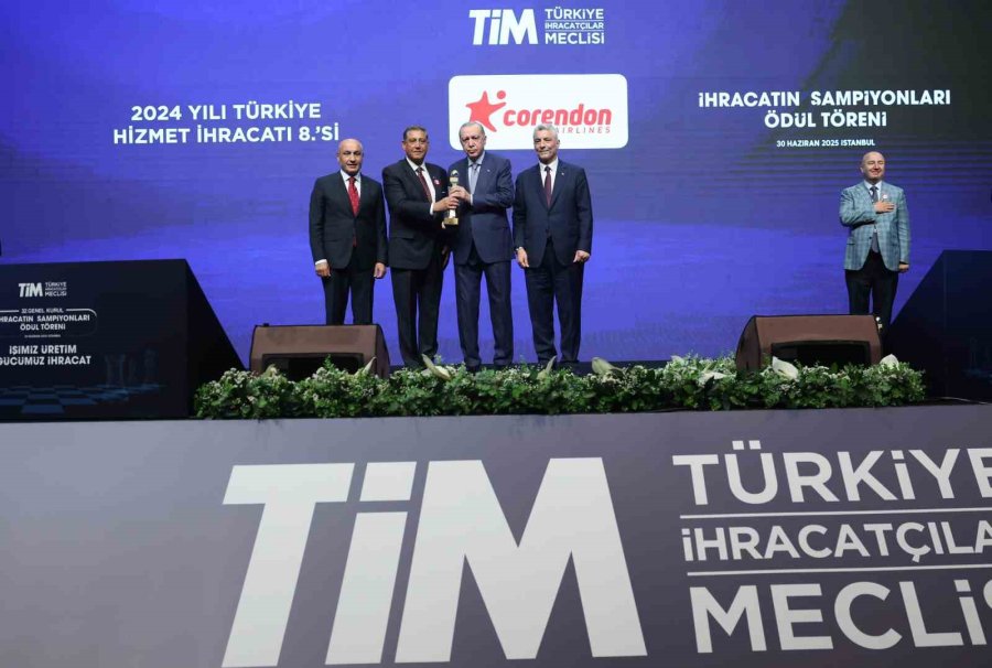 Corendon Airlines Bir Kez Daha İhracat Şampiyonları Arasında