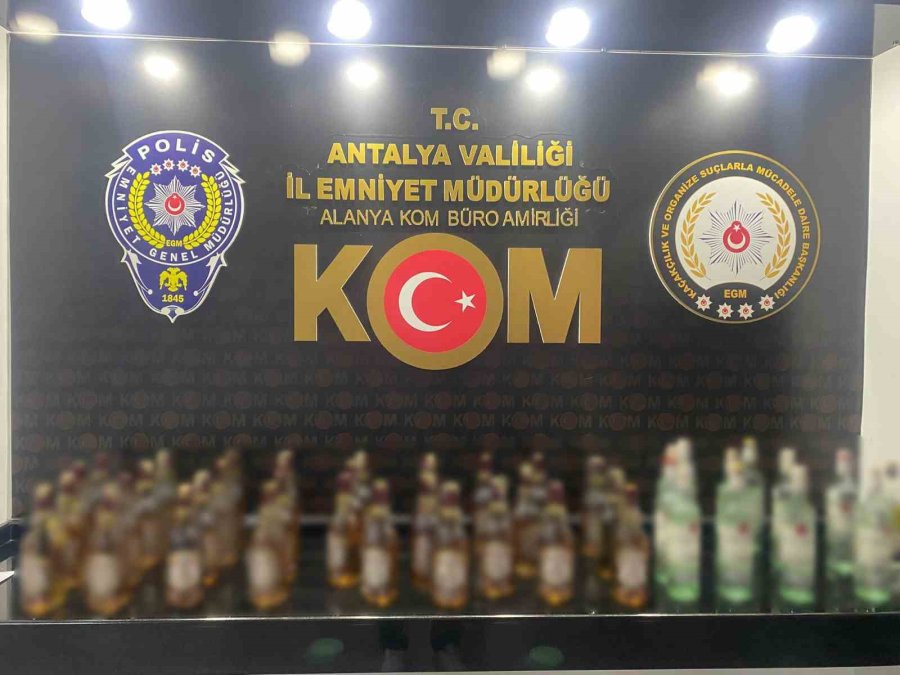 Antalya’da Son 1 Haftada Çok Miktarda Kaçak İçki Ve Tütün Ele Geçirildi