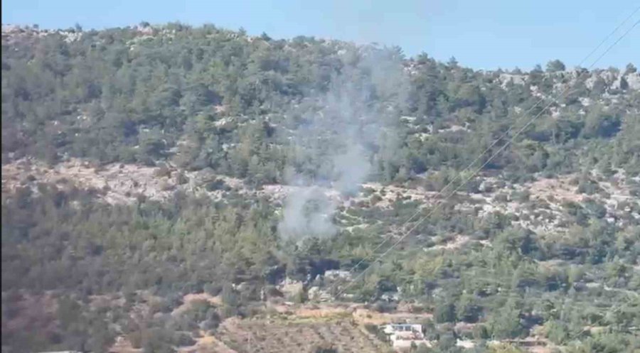 Gazipaşa’da Ormanlık Alanda Başlayan Yangın Büyümeden Söndürüldü