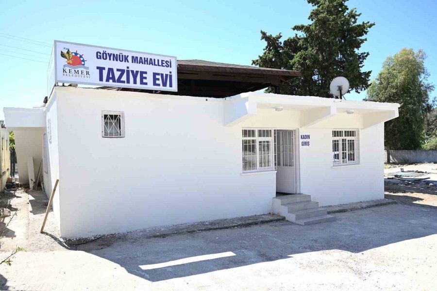 Kemer Belediyesi’nden Göynük Mahallesine Taziye Evi