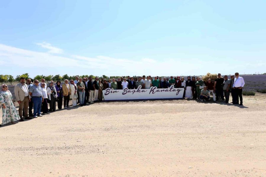 Hasan Kılca, Karatay Lavanta Bahçesi’nde Konya Basınıyla Buluştu