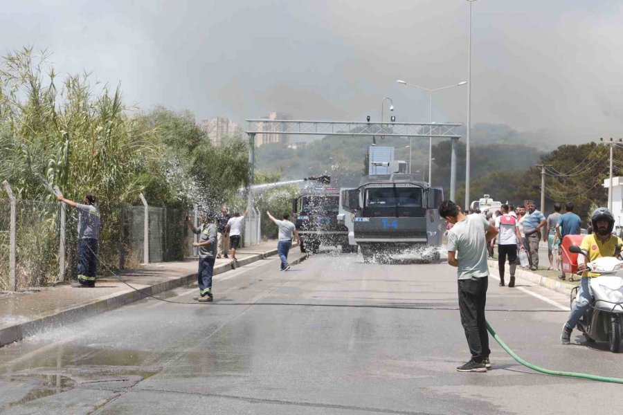 Orman Yangınına Ekiplerin Alevlerle Cansiparane Mücadelesi