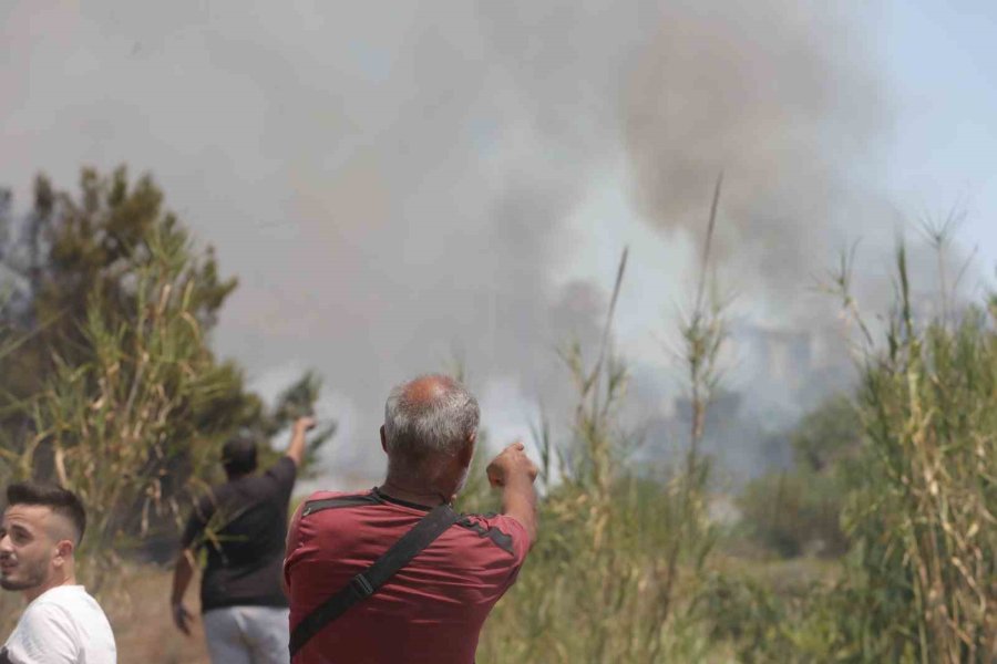 Orman Yangınına Ekiplerin Alevlerle Cansiparane Mücadelesi