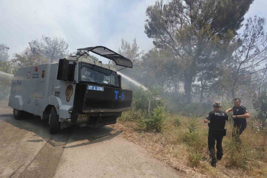 Orman Yangınına Ekiplerin Alevlerle Cansiparane Mücadelesi