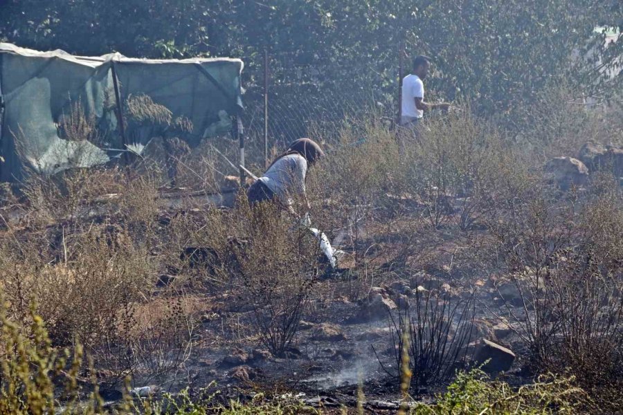 Yangında Oyuncaklarını Bırakıp Ebeveynlerine Yardım Ettiler