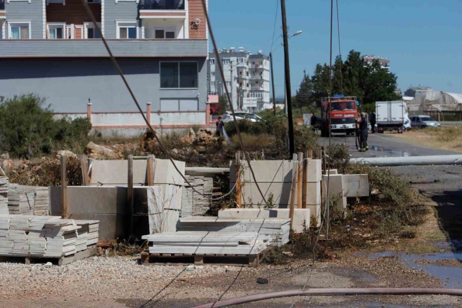 Köpeğe Çarpmamak İçin Elektrik Direğine Vurdu, Kopan Teller Yangın Çıkardı