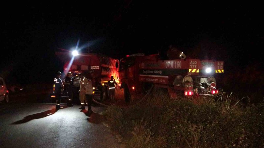 Manavgat’taki Yangında 8 Dönümlük Tarım Arazisi Zarar Gördü