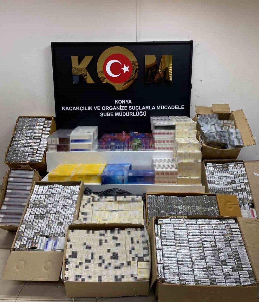 Konya’da Silah Ve Kaçak Sigara Operasyonu