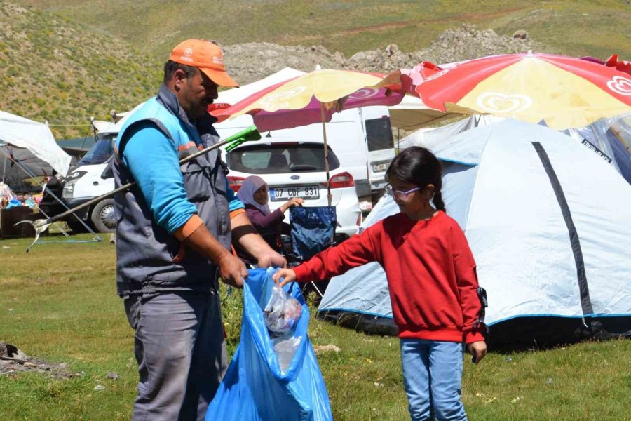 Alanya’da Yaylalara Katı Atık Toplama Hizmeti Sunuluyor