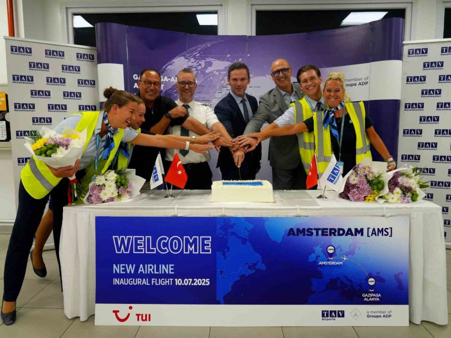 Amsterdam’dan Gazipaşa-alanya Havalimanı’na İlk Uçuş Gerçekleştirildi