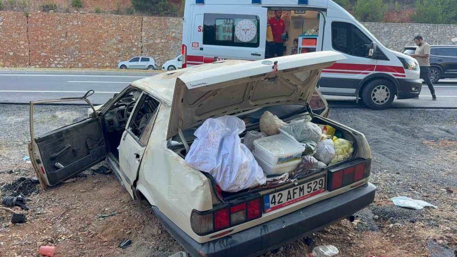 Savrulan Tofaş Araç Takla Attı: 2’si Çocuk 5 Yaralı
