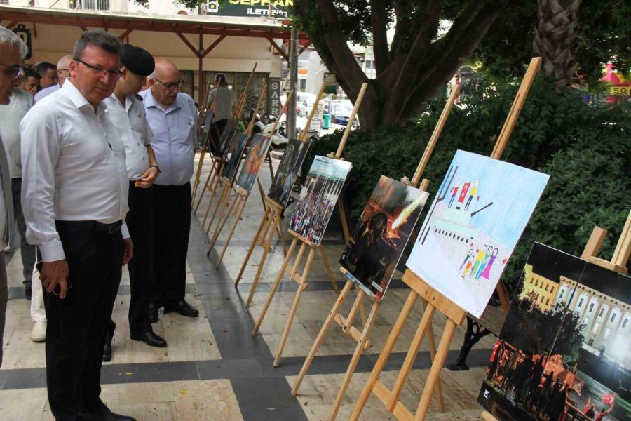 Serik’te "15 Temmuz Demokrasi Ve Millî Birlik Günü" Anısına Fotoğraf Sergisi Açıldı