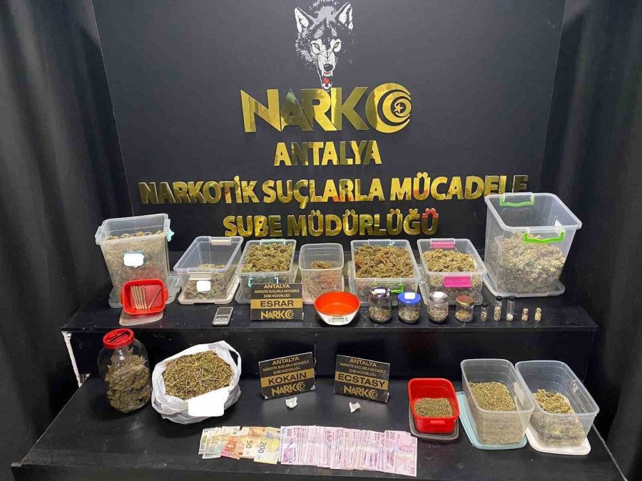 Antalya’da Uyuşturucu Operasyonlarında 1 Haftada 27 Şüpheli Tutuklandı