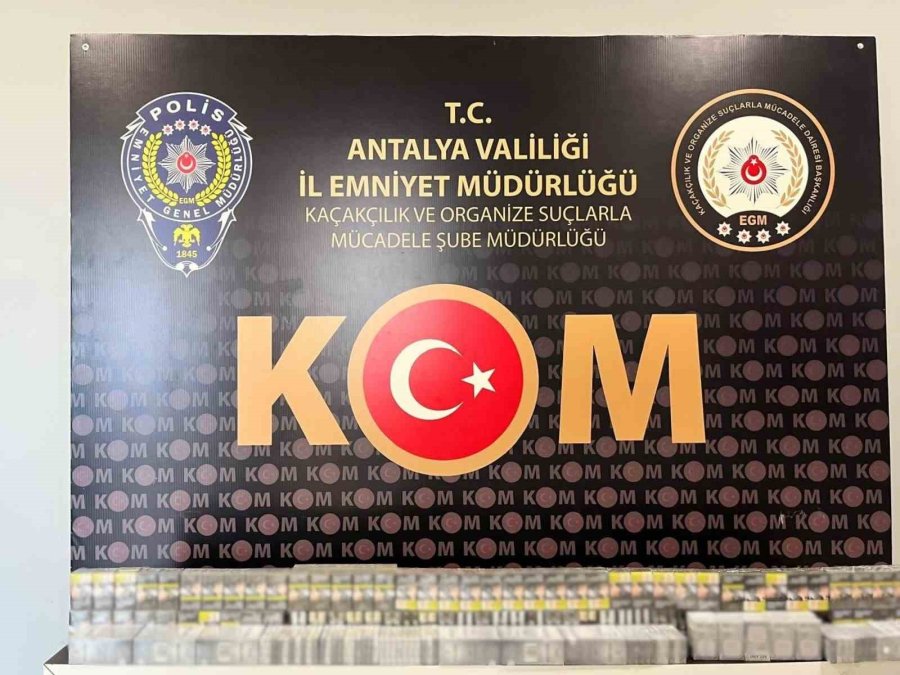 Antalya’da 1 Haftada Kaçakçılık Operasyonlarında 12 Şüpheliye Adli İşlem