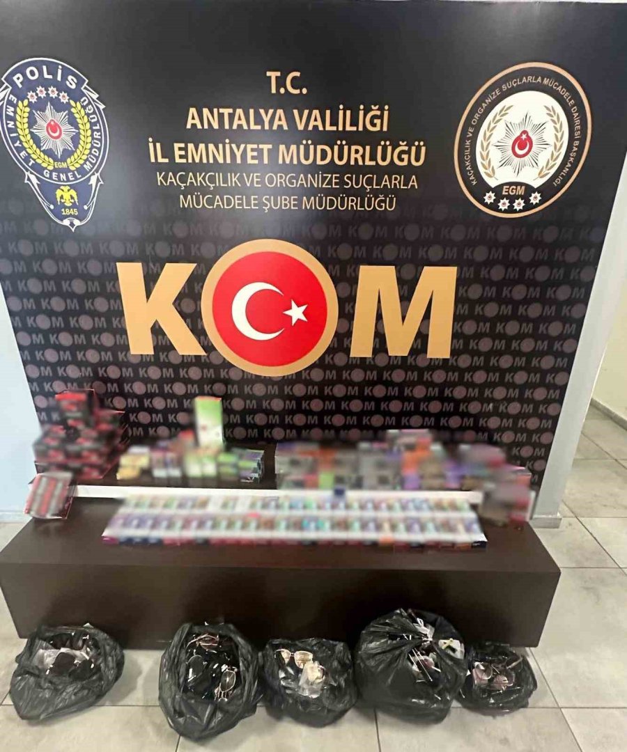 Antalya’da 1 Haftada Kaçakçılık Operasyonlarında 12 Şüpheliye Adli İşlem