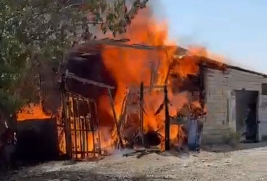 Karaman’da Depo Yangını