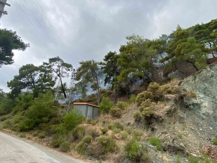 Kumluca’da Çıkan Orman Yangınında 1 Dekar Alan Yandı