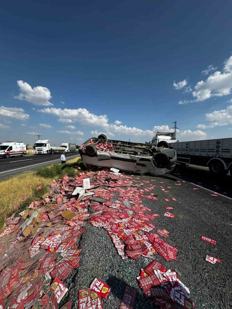 Konya’da Minibüs Takla Attı: 4 Yaralı