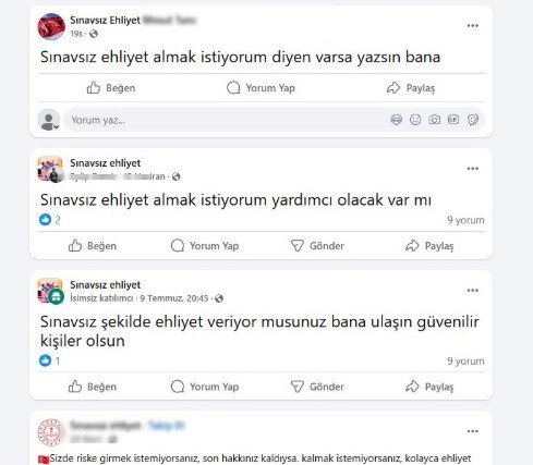 Pes Dedirten ‘sınavsız Ehliyet’ Oyunlarına Aldanmayın