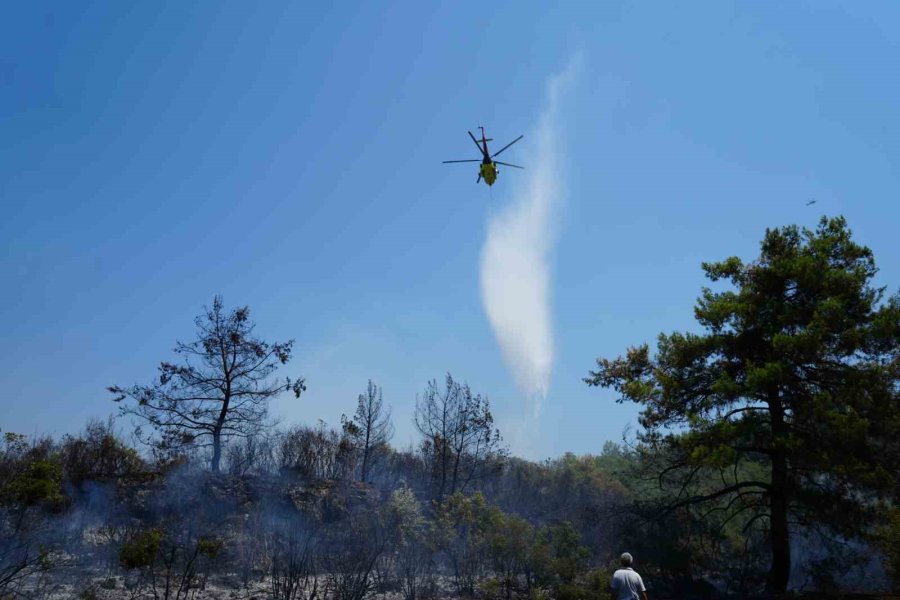 Antalya’da Çıkan Yangında Alevler Arasında Kaldılar