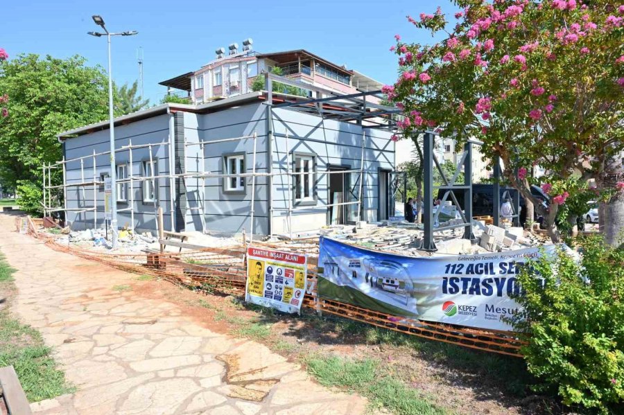 Kepez’de İnşası Süren 112 Acil Sağlık Hizmetleri İstasyonu, Yakında Hizmete Girecek