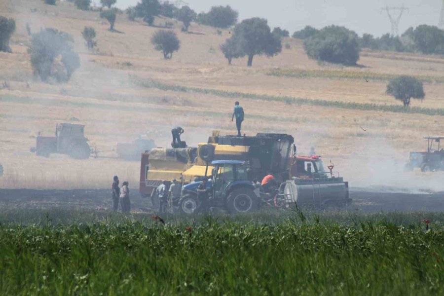 Beyşehir’de Biçerdöverde Yangın Paniği