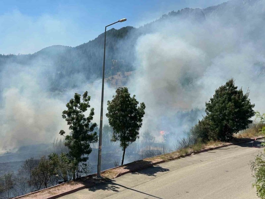 Beyşehir’de Alevler Bahçelere Ulaşmadan Söndürüldü