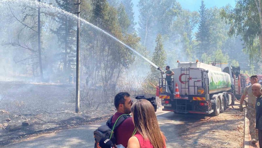 Antalya’da Ormanlık Alanda Yangın Paniği