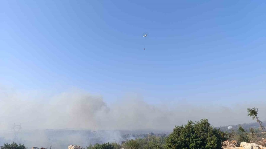 Mersin’deki Orman Yangını: Havadan Müdahale Başladı