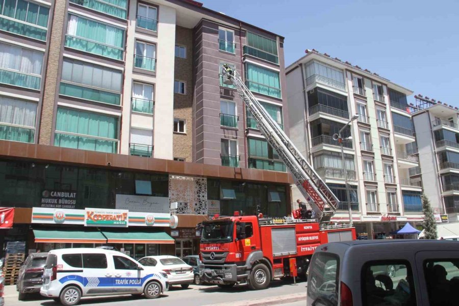 Beyşehir’de İtfaiyeden Güvercin Kurtarma Operasyonu