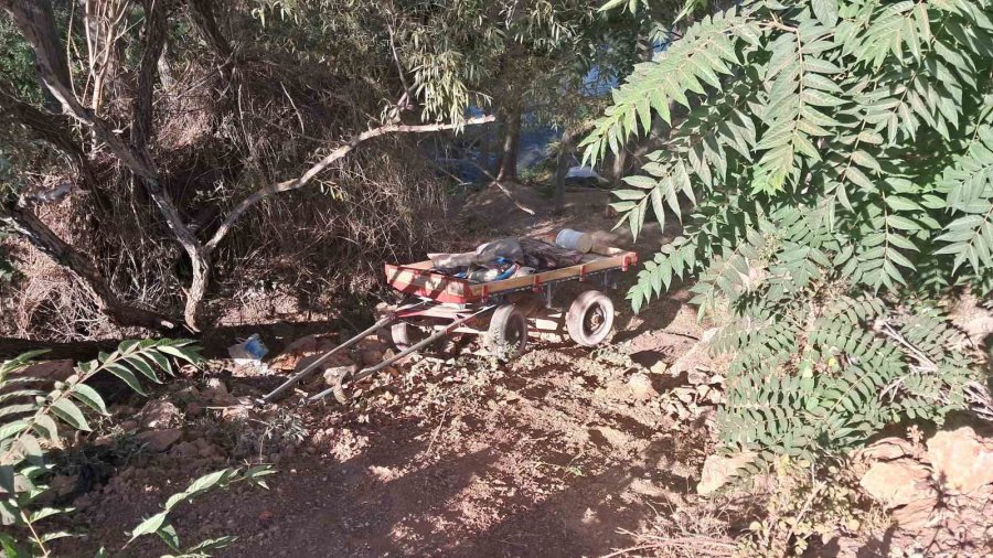 Karaman’da At Arabası Şarampole Yuvarlandı: 4 Yaralı