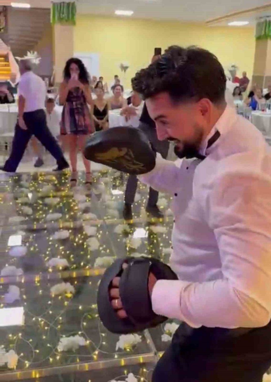 Antalya’da Düğün Pisti Boks Ringine Dönüştü