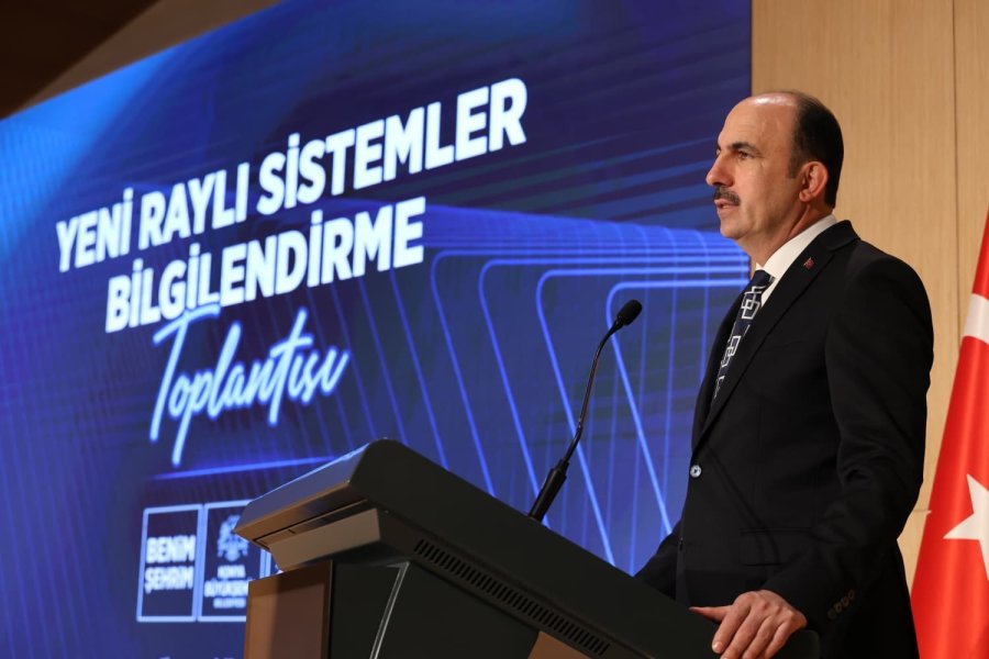 Başkan Altay: "şehrimiz Kuzeyden Güneye, Doğudan Batıya Raylı Sistemlerle Donatılacak"