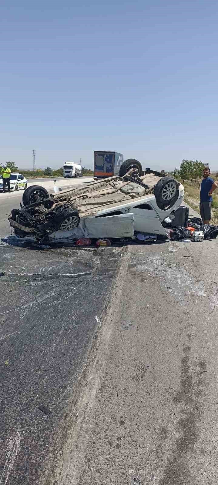 Karapınar’da Otomobiller Çarpıştı: 2 Yaralı