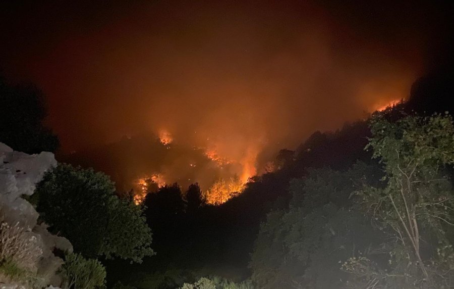 Mersin’de İki İlçede Orman Yangınları Sürüyor