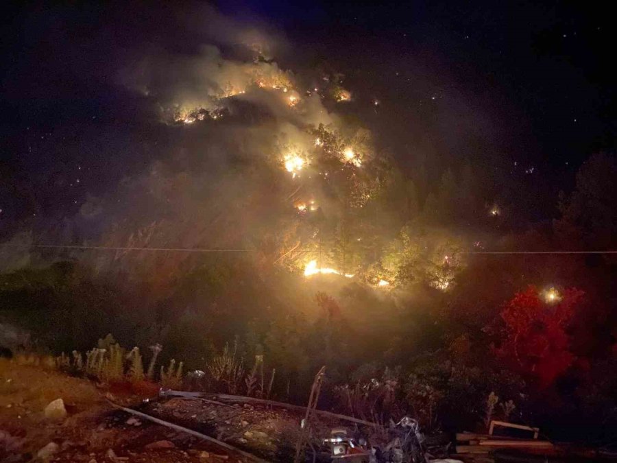 Mersin’de İki İlçede Orman Yangınları Sürüyor