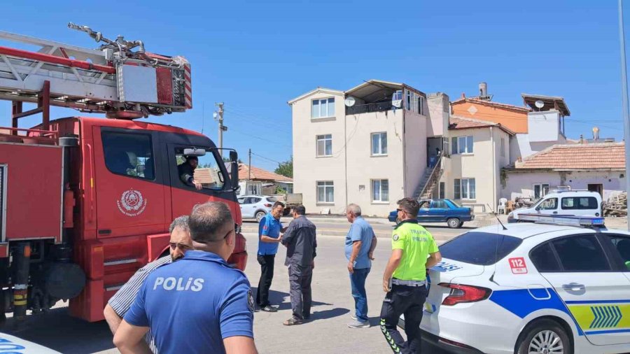 Binanın Teras Katında Çıkan Yangın Büyümeden Söndürüldü