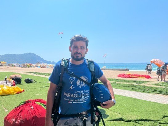 Trafik Kazası Yamaç Paraşütü Kamerasında