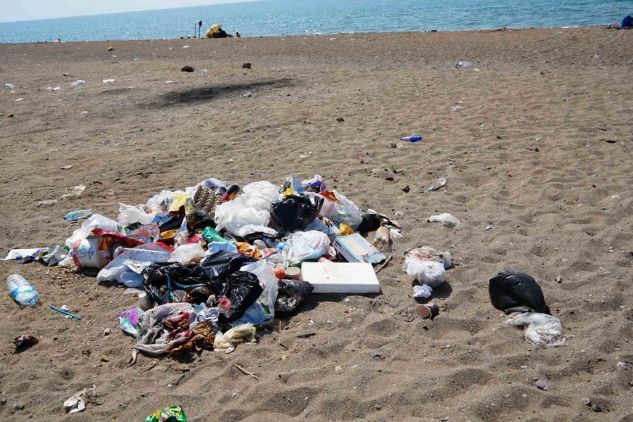 Çardaklar Yıkılıp Halka Açılmıştı, Çöpten Geçilmeyen Sahile Temizlik Operasyonu