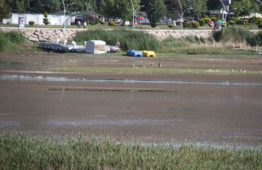 Beyşehir Gölü’nde Sular Çekildi, Yeni Adalar Ortaya Çıktı