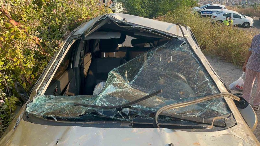 Alanya’da Otomobil Şarampole Uçtu: 1 Yaralı