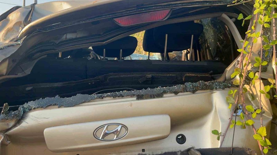 Alanya’da Otomobil Şarampole Uçtu: 1 Yaralı